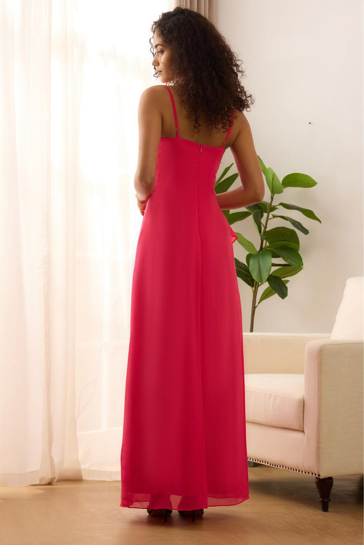 Spaghetti Strap Chiffon Prom Wedding Dress