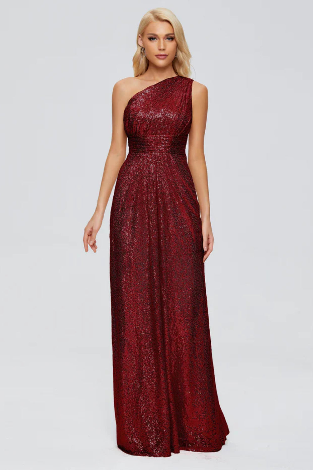 Bailey One Shoulder Sequins Bridesmaid Dress