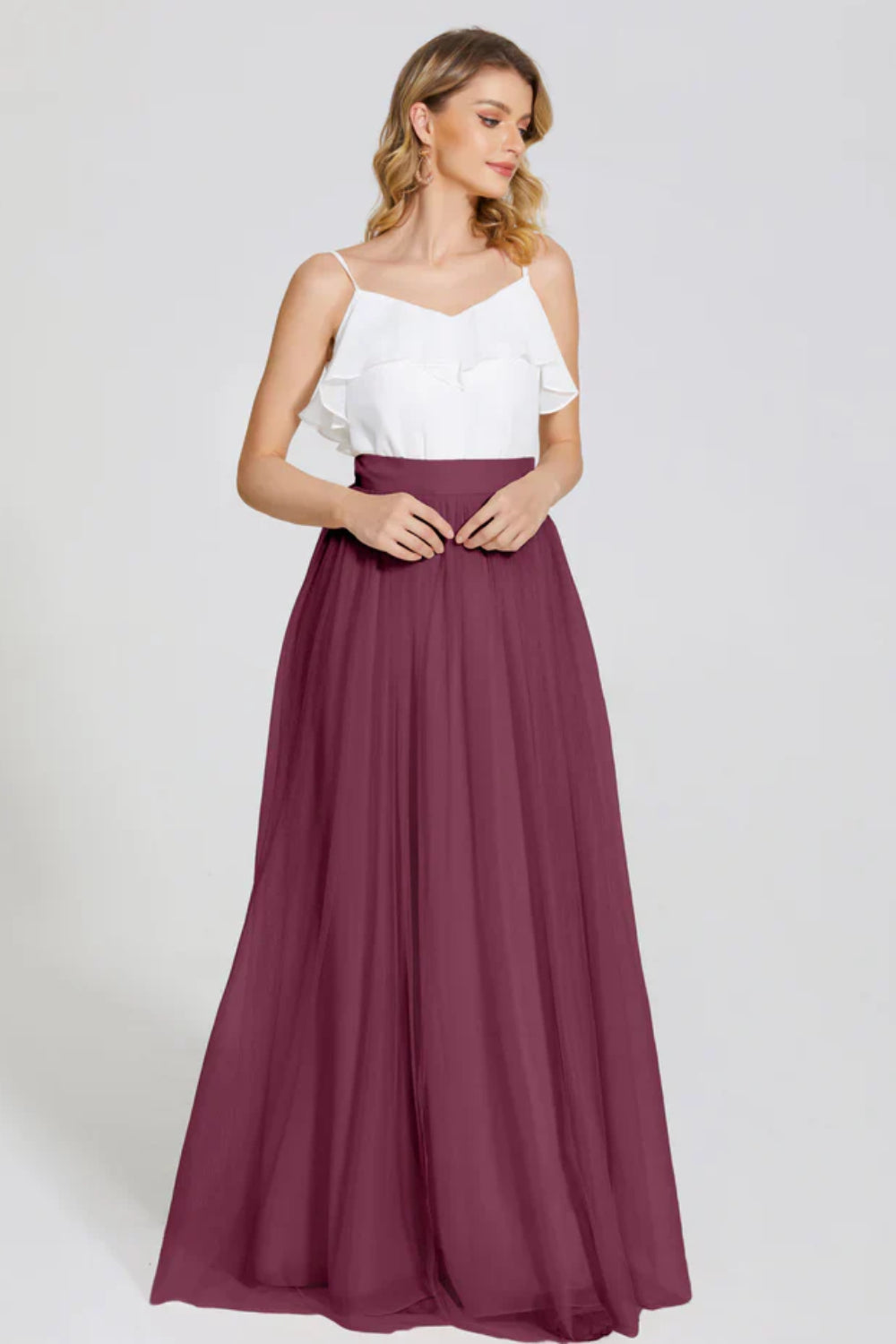 Hayden Two Pieces Tulle Bridesmaid Skirt