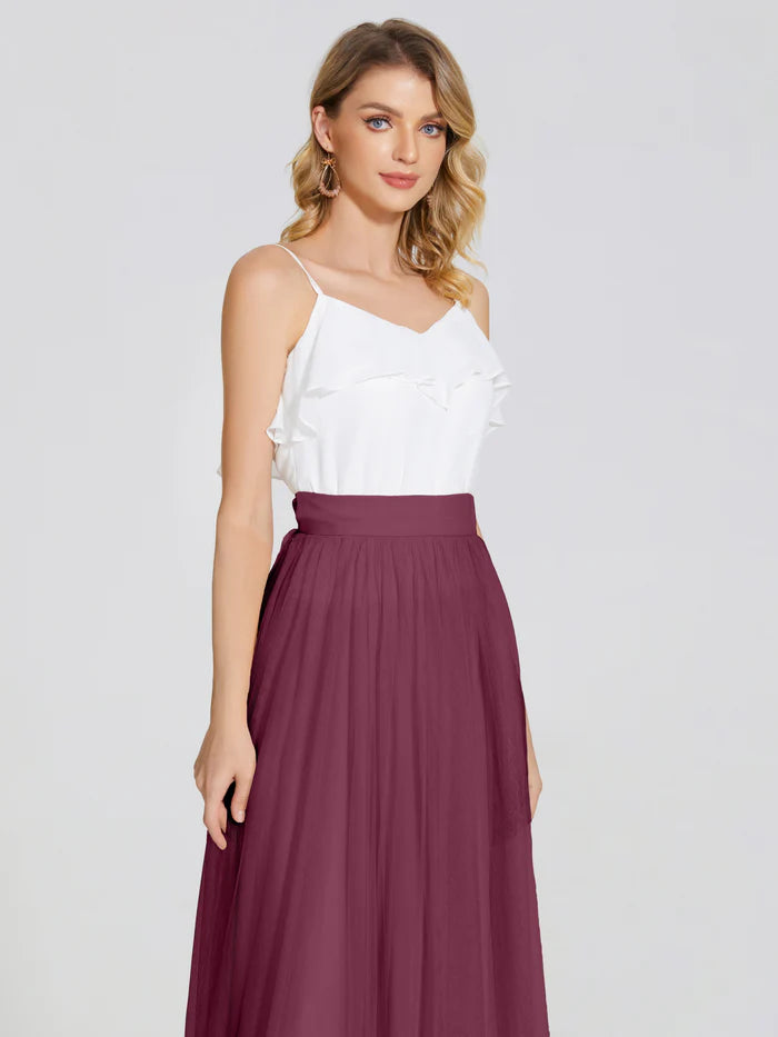 Hayden Two Pieces Tulle Bridesmaid Skirt