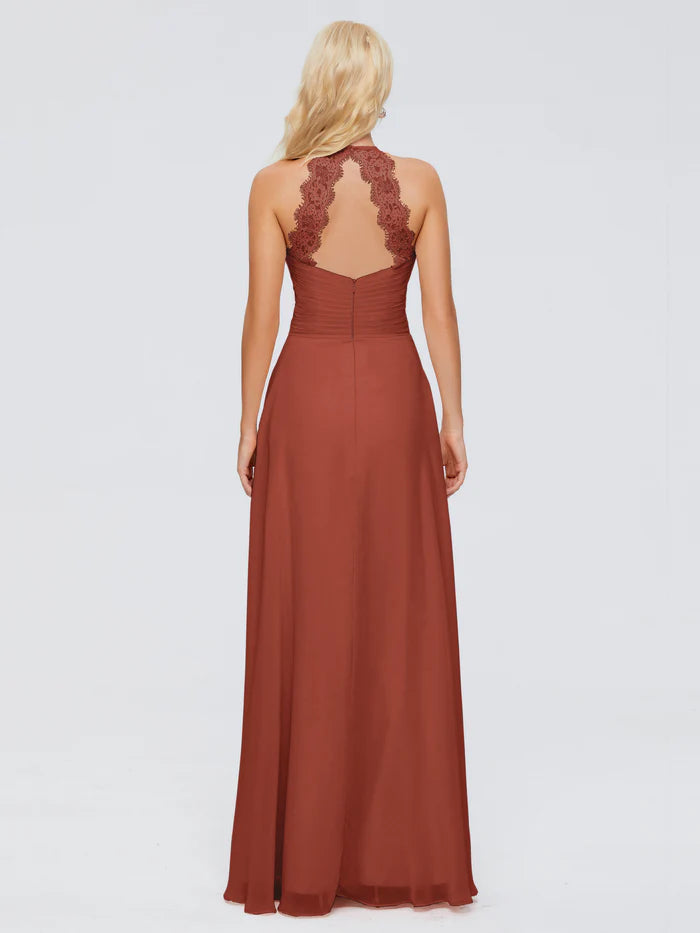 Arya Halter Chiffon Bridesmaid Dresses