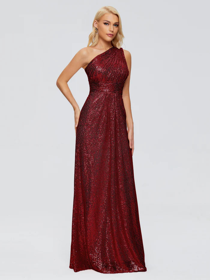 Bailey One Shoulder Sequins Bridesmaid Dress